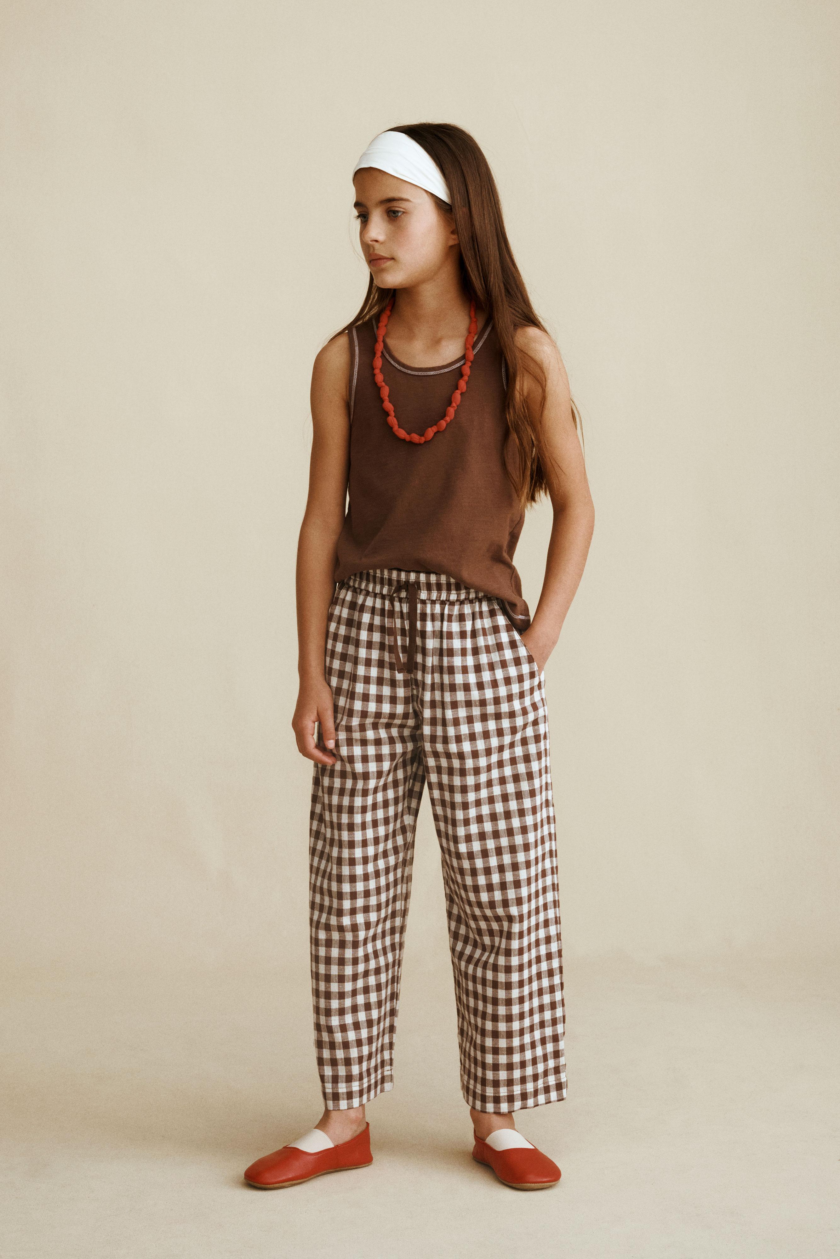GINGHAM PLAID PANTS CREATED BY CARAMEL LONDON X ZARA